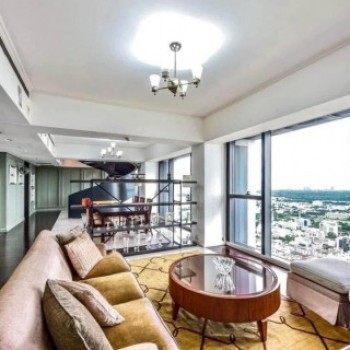 CR 797 ให้เช่า The Met Sathorn Duplex ชั้นสูง 54-55 ขนาด 366 ตร.ม. 4 ห้องนอน วิวแม่น้ำเจ้าพระยา Rare
