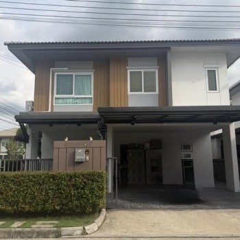 ขายบ้านแฝด หลังมุม โครงการ เซนส์ ซอยสายไหม 56 หน้าบ้านหันทางทิศเหนือ