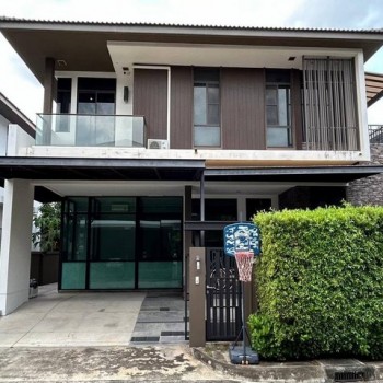 ให้เช่าบ้านเดี่ยว 2 ชั้น 70 ตรว. 3 ห้องนอน หมู่บ้านมัณฑนา อ่อนนุช-วงแหวน 3 ใกล้เมกะบางนา บ้านทิศใต้ 