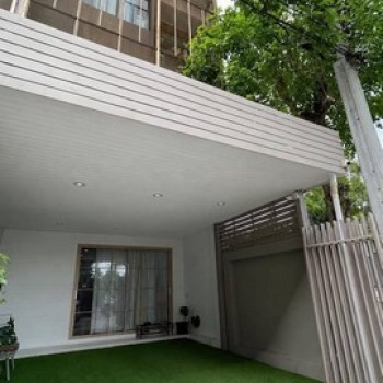 ให้เช่าทาวโฮม3.5ชั้น เข้าซอยสามัคคี29 รถไฟฟ้า​สายสีชมพู​ สถานีสามัคคี​ หลังมุม โครงการ Haus​ niche แ