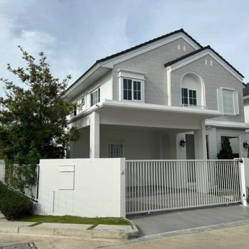 ให้เช่าบ้านเดี่ยว 2 ชั้นแปลงมุม 62.2 ตร.วา 3 ห้องนอน โครงการชัยพฤกษ์ บางนา กม.15 บ้านใหม่พร้อมเข้าอย