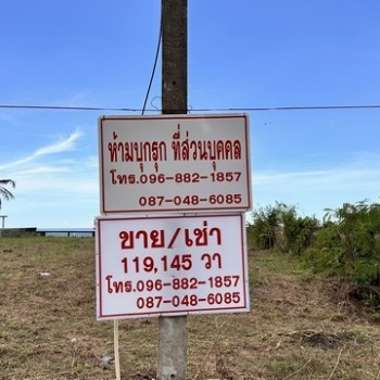 เน้นทรัพย์น่าซื้อน่าลงทุน ปะทิวใกล้หาดสวยทุ่งวัวแล่น ขายที่ดินติดทะเลวิวหลักล้านแปลงเล็กหายากติดหาดส