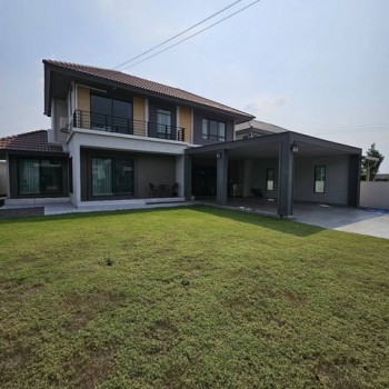 PP520 ขายบ้านเดี่ยว โครงการ เพฟ รามอินทรา-วงแหวน Pave Ramintra-Wongwaen มีบริเวณสวนหน้าบ้าน บรรยากาศ