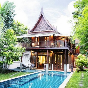 KO1113 ให้เช่า บ้าน บ้านเดี่ยวทรงไทย 2 ชั้น 160 ตรว. 5 ห้องนอน สุขุมวิท 101/1 พร้อมสระว่ายน้ำ ใกล้กั