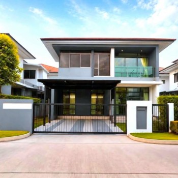 ให้เช่า #บ้านเดี่ยว  หมู่บ้านเศรษฐสิริ กรุงเทพกรีฑา , บ้านรีโทเวทใหม่ #ใกล้รรนานาชาติไบรท์ตัน  095-1