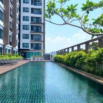 ให้เช่า The Sky Condo ศรีราชา 48 ตร.ม. ชั้น 16 ห้องมุม ใกล้สุขุมวิท TP-C2469
