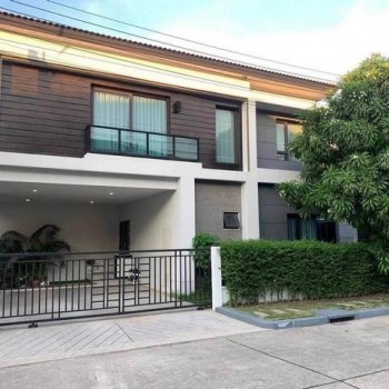 ขายบ้านเดี่ยว โครงการ เซนโทร รามอินทรา จตุโชติ บ้านพร้อมเฟอร์นิเจอร์ทั้งหลัง หน้าบ้านหันทิศตะวันตกเฉ