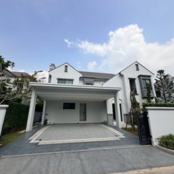 BH4329 ให้เช่าบ้านเดี่ยว นันทวัน พระราม 9 กรุงเทพกรีฑาตัดใหม่ บ้านพร้อมสระว่ายน้ำส่วนตัว รับสัตว์เลี