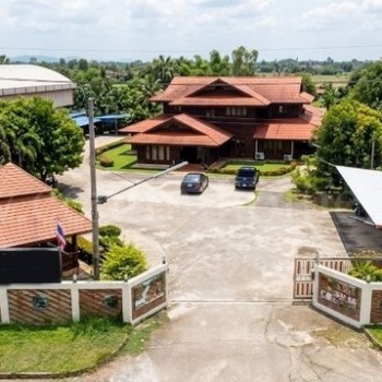 บ้านเดี่ยว ทรงไทยล้านนา พร้อมโกดังและออฟฟิศ ราคาถูกสุดในระยอง