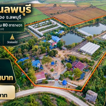 ขายที่ดิน พร้อมสิ่งปลูกสร้าง อ.เมือง จ.ลพบุรี พื้นที่ 38 ไร่ 2 งาน 80 ตารางวา