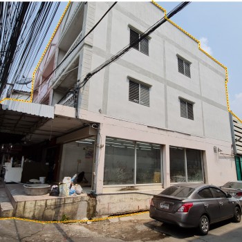 ให้เช่าด่วน! อาคารพาณิชย์ 3 ชั้น 3 คูหา (แปลงมุม) ทำเลค้าขาย สุขาประชาสรรค์ 3 (วัดกู้)