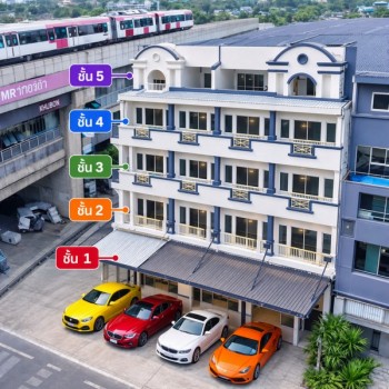 น้ำไม่ท่วม MRT รามอินทรา กม.9 789 ม. อาคารพาณิชย์ 3 คูหา 5 ชั้นพร้อมดาดฟ้า 10นอน 10น้ำ ใกล้ MRT คู้บ